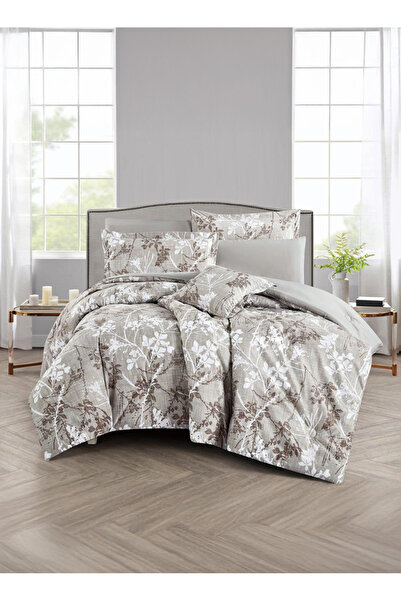 Melen Queen Summer Bedding Set, Reversible - 7 Pieces - Fits a 200x160 Bed - ...