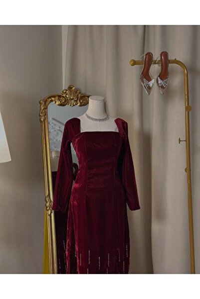 vanus fashion فستان سهرة طويل 5318