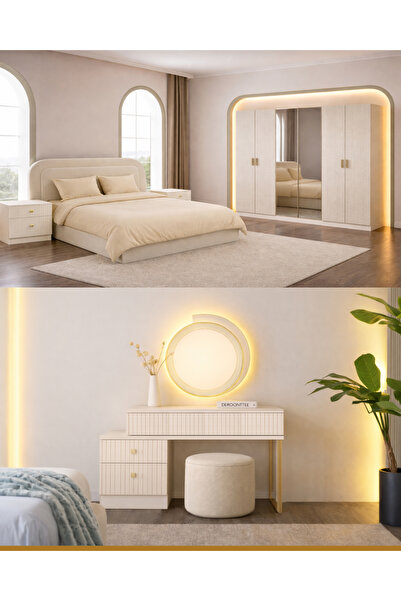 inegölmobilyası Maldiv Yatak Odası Takımı %100 MDF