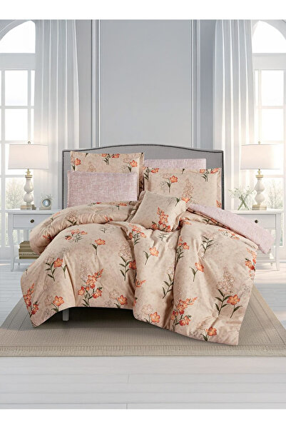 Melen طقم مفرش سرير صيفي مفرد ونص - 4 قطع - يناسب سرير بمقاس 200x120 - ليتون ...