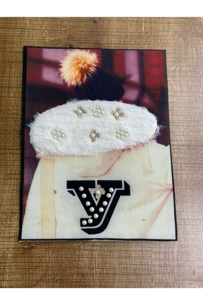 Gönülden Tasarım 26x19 cm Sa perlama Pliš Slovo Y Grb Šivaći Aplik