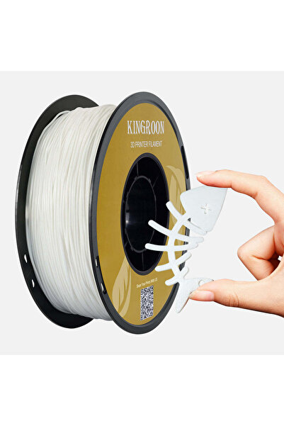 KINGROON TPU 95A Esnek Filament - Beyaz (White) - 1.75mm 1 Kg - Yırtılmaz Esn...