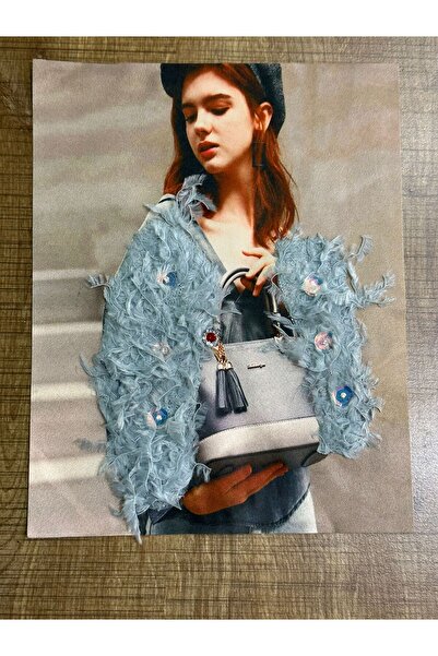 Gönülden Tasarım 24X19 CM KABARTMA KADIN GÖRSELLİ ARMA APLİKE DİKİŞ HOBİ AKSE...