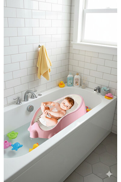 elite by seba Soft Bebek Küveti-Silikon Fileli Bebek Yıkama Banyo Küveti