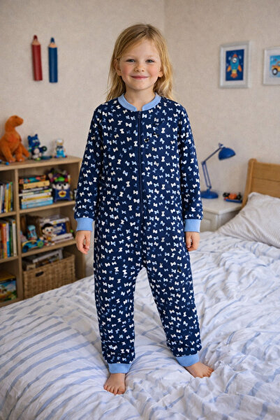 KEY KIDS Lacivert Fiyonklu Kız Çocuk Pamuklu Bacaklı 8/10/12 Yaş 2.5 tog Kışl...