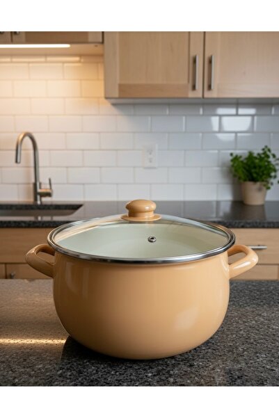 EmayeBurada Enamel 6-Liter Enamel Pot Yogurt Bakraç Storage Pot