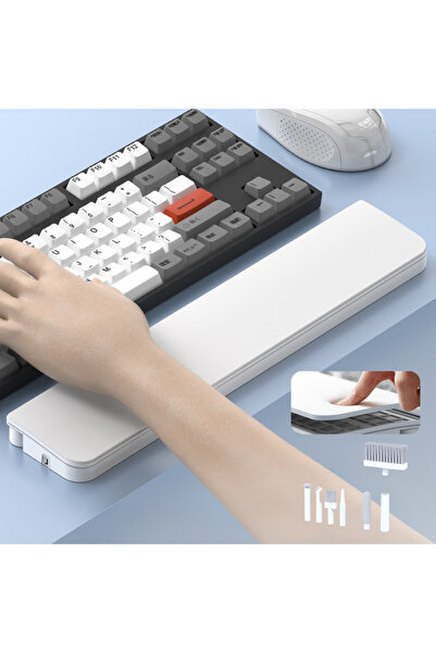 Mcstorey مسند معصم مريح من الفوم الذاكر للوحة المفاتيح مع طقم تنظيف 22 في 1 ل...