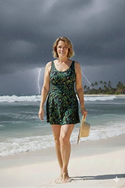 elma abone LARGE SIZE DRESS SWIMSUIT