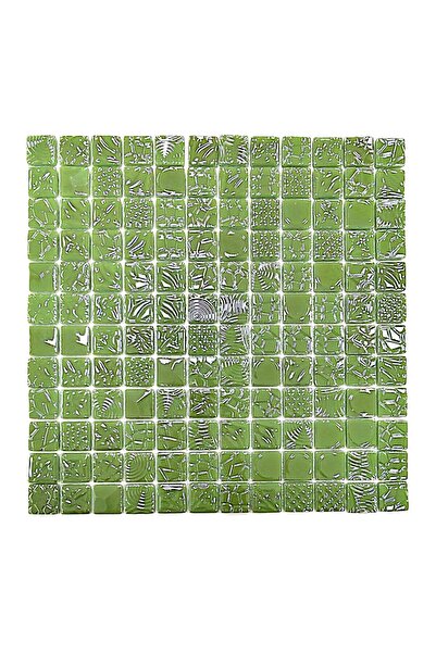 MozaiKristaL Tüm yüzeyler için 2,5x2.5cm. Desenli Mint Yeşili, 31.5x31.5cm. F...