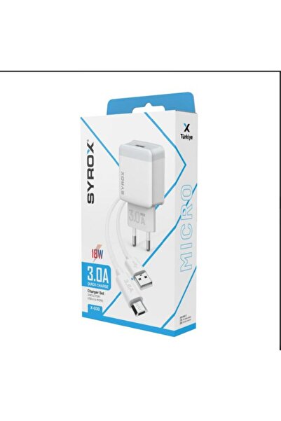 Syrox 18W 3.0 A mikro usb hızlı duvar şarjı