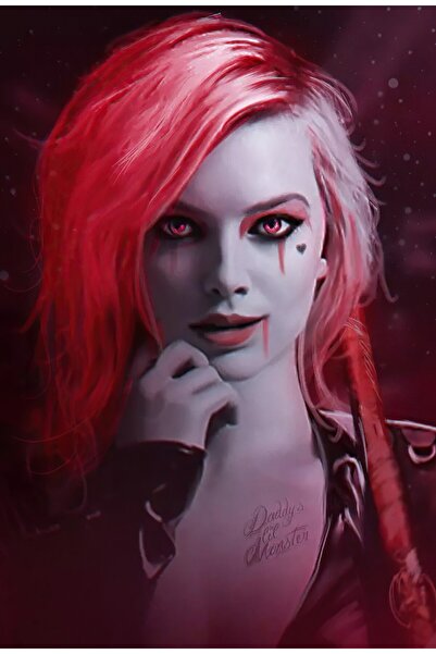 OEM Poster Harley Quinn Roșu, 61x90cm, Zumzeria