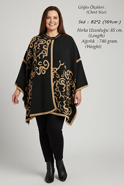 Laden Πλεκτά Γυναικεία Πλεκτά Μεγάλου Μεγέθους Χειμερινή Ζακέτα Μαύρη Μανίκια...