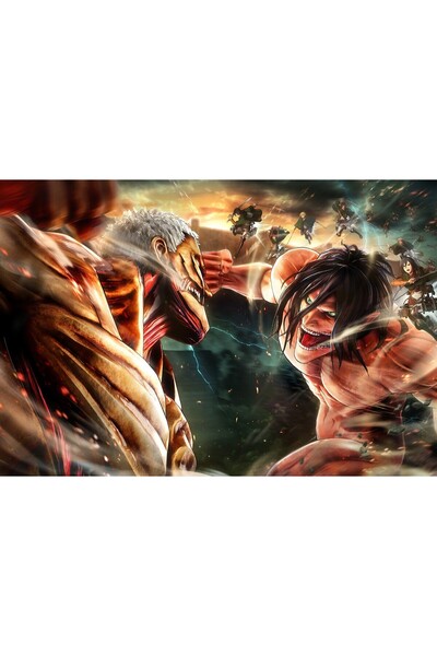 OEM Poster Atac pe Titan Eren vs Reiner, 61x90cm, Zumzeria