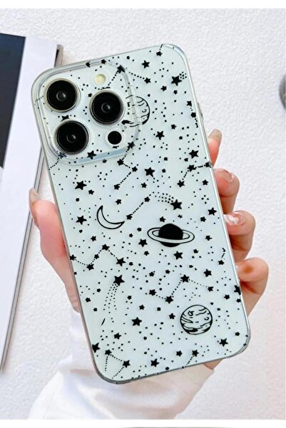 3GEN CASE İphone 13 Pro Kılıf Desenli Şeffaf Silikon Kılıf