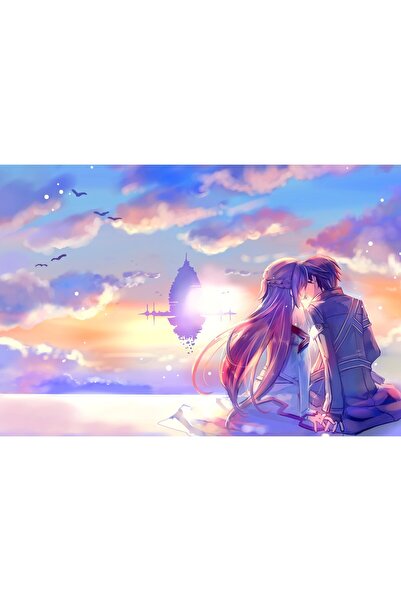 OEM Poster Sword Art Online Kirito și Asuna, 61x90cm, Zumzeria
