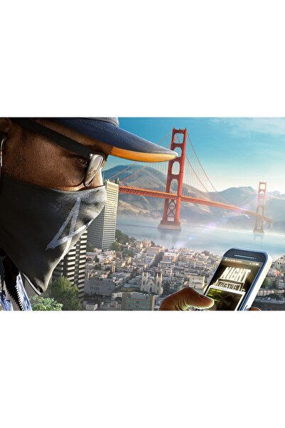 OEM Poster Watch Dogs 2 City, 61x90cm, Zumzeria