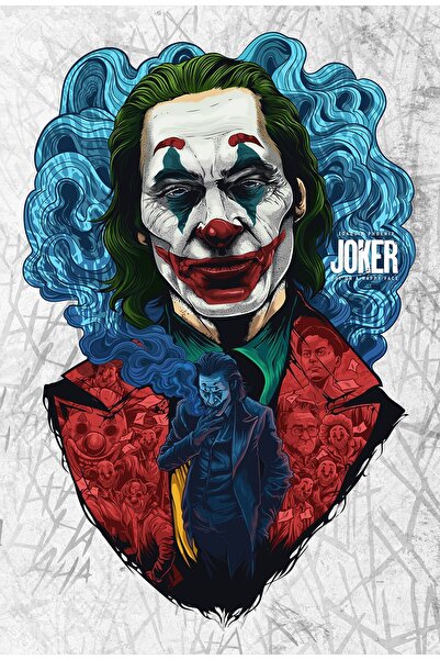 OEM Poster Joker îmbrăcat într-o față fericită, 61x90cm, Zumzeria