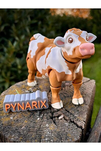 pynarix İnek- Simental Cinsi 🐄Figür Oyuncak-Boynuzsuz Bakışın Gücü 🐄🌿 3D H...