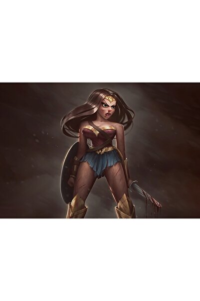 OEM Poster digital cu personajul Wonder Woman, 61x90cm, poster637, Zumzeria