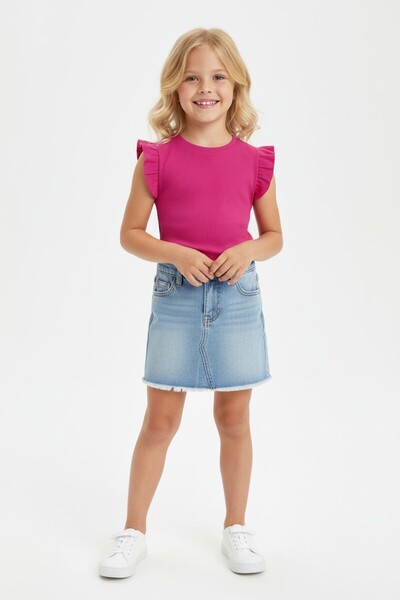 SeaBubbles Bluză pentru fetiță cu mâneci cu volane