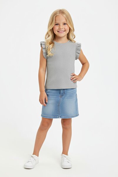 SeaBubbles Devojačka bluza sa Ruffle Sleeve