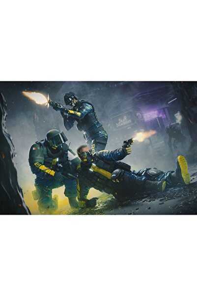 Zumzeria Tablou Canvas 2022 Tom Clancy's Rainbow Six Extraction, 80x50cm, tab...