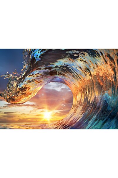 Zumzeria Pictură pe pânză Val de lumină solară, 80x50cm, canvas218,