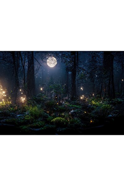 Zumzeria Tablou Canvas Halloween Fantasy Illustration, 80x50cm, tabloucanvas1...