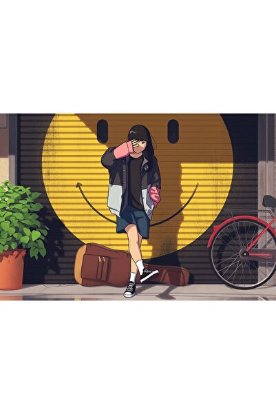 OEM Poster Keep Smiling Anime Girl, 61x90cm, poster1874, Zumzeria