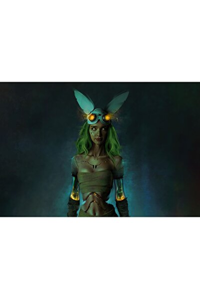 OEM Poster Cyberpunk Fată Cyborg, 61x90cm, poster930, Zumzeria