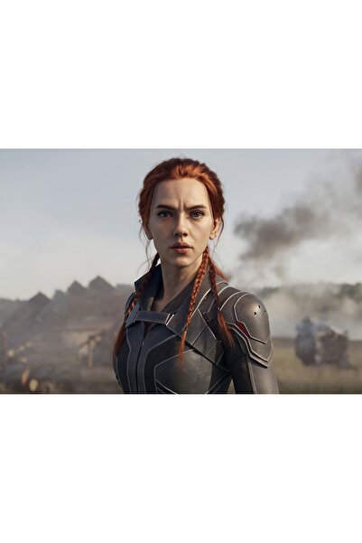 Zumzeria Tablou Canvas Scarlett Johanson Black Widow, 80x50cm, tablou1051,