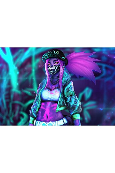 OEM Poster Kda Akali Fan Art, 61x90cm, poster2280, Zumzeria