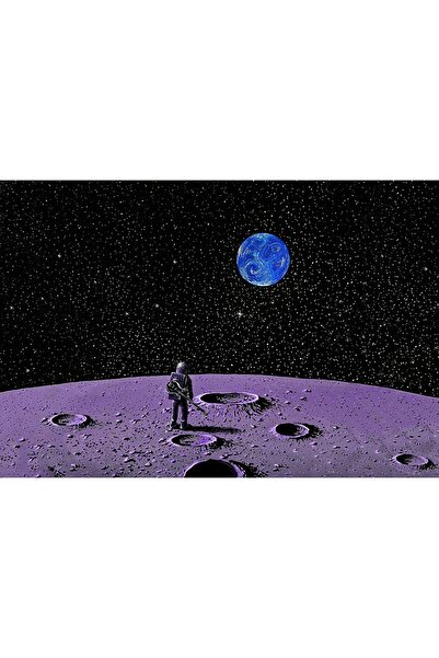 OEM Poster Astronaută Chitară Lună, 61x90cm, poster1638, Zumzeria