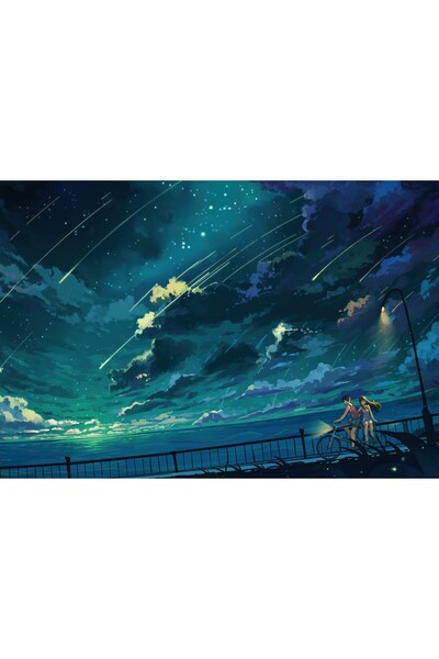 OEM Poster Anime Couple On Bicycle, 61x90cm, poster884, Zumzeria