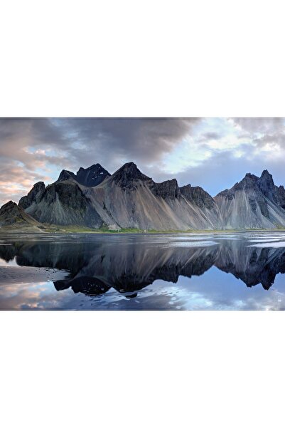 Zumzeria Таблу платно - Отражение на езерото в невероятни планини, 80x50 см, ...