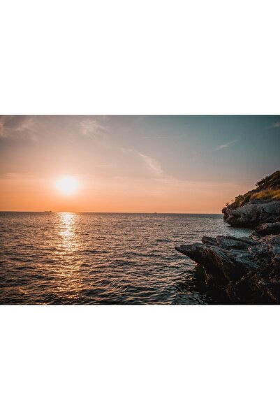 Zumzeria Tablou Canvas Magical Sunset Sea View, 80x50cm, tabloucanvas612,