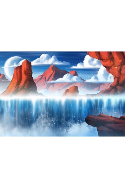 Zumzeria Pictură pe pânză Cascadă lată, 80x50cm, tableau1465,