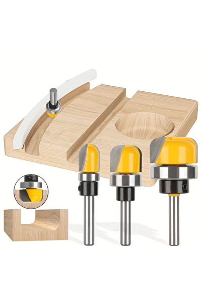 Modaadresiniz 3 adet farklı ölçülerde 8mm sap kalınlığı rulmanlı ağaç işleme ...