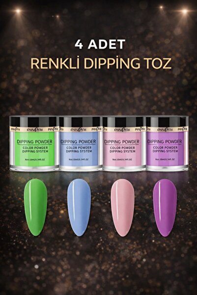 Coscelia Dippining Sistemi Toz Akrilik Full Set Lamba Gerekmez Glitter Daldır...