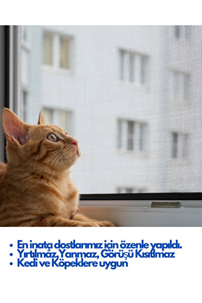 FERSAN AKSESUAR YIRTILMAZ SİNEKLİK KEDİ TELİ (PET TÜL) (EN: 140 CM - UZUNLUK: 100 CM)