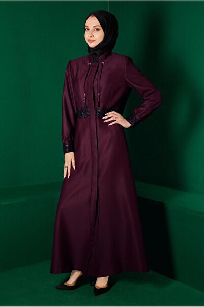 Alvina معطف مطرز بأربطة 10662