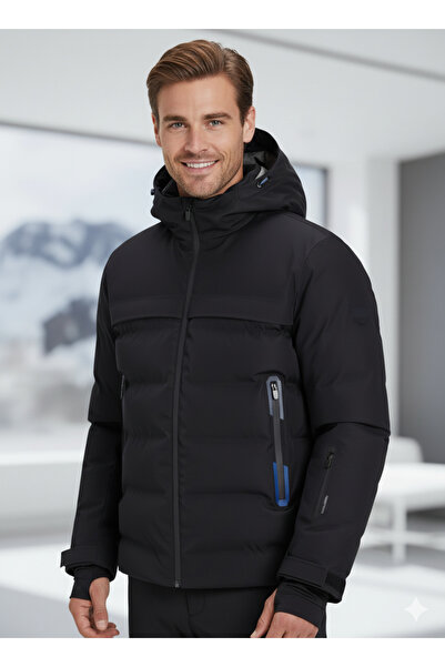 Jack & Jones Jcotarwin Puffer Erkek Mont Siyah