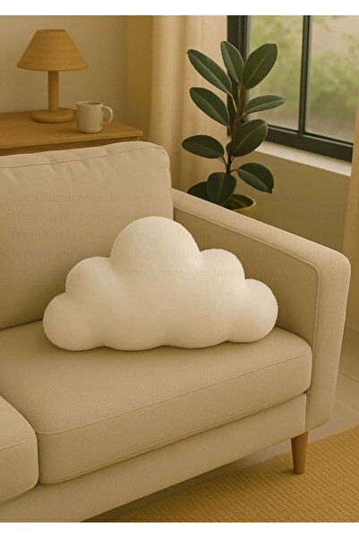 Plush Soft Dekoratif Peluş Bulut Yastık - Kırlent- Minder