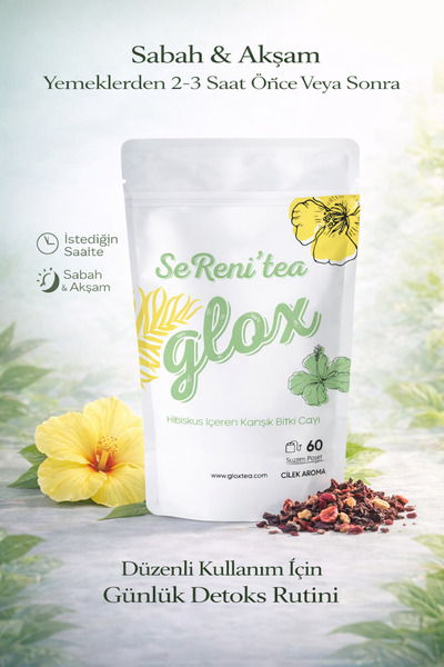 GLOX Sereni’tea - Çilek Ve Hibiskus Aromalı Metabolizma Hızlandırmaya Yardımc...
