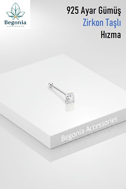 UygunGümüşçülük Hızma 925 Ayar 3.boy Gümüş Zirkon Taş