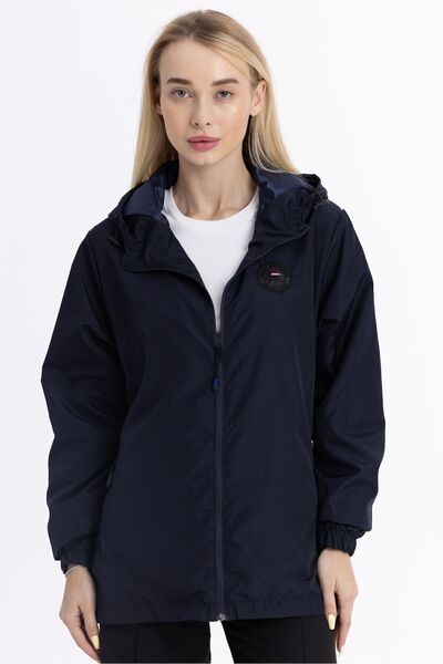 Goccix Γυναικείο εποχιακό αδιάβροχο με κουκούλα, αντιανεμικό και αδιάβροχο, μ...