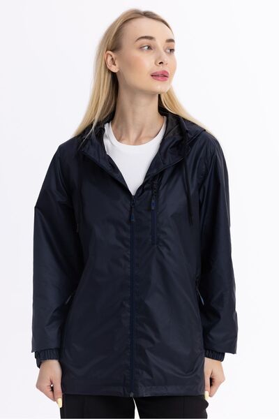 Goccix Γυναικείο εποχιακό αδιάβροχο με κουκούλα, αντιανεμικό και αδιάβροχο, μ...