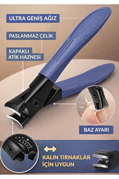 SİNKA Tırnak Makası Mantar Ayaklarda Uygun Tırnak Hazneli Profesyonel Bileyli...