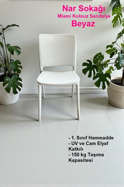 nar sokağı Miami Kolsuz Sandalye Bahçe, Balkon ve Cafe Sandalyesi