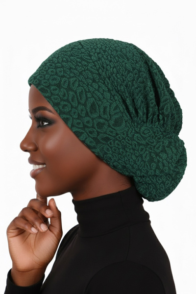 fidan bone عمامة جاهزة من قماش البروكار بلون حريم مع غطاء رأس مناسبة للاستخدا...